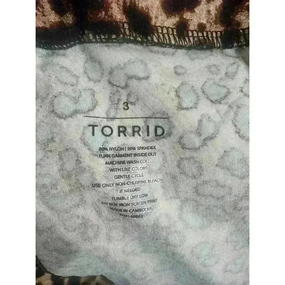 Torrid Leopard Liquid Full Lenght Leggings Rainbow Pride Size 3 - Picture 4 of 5